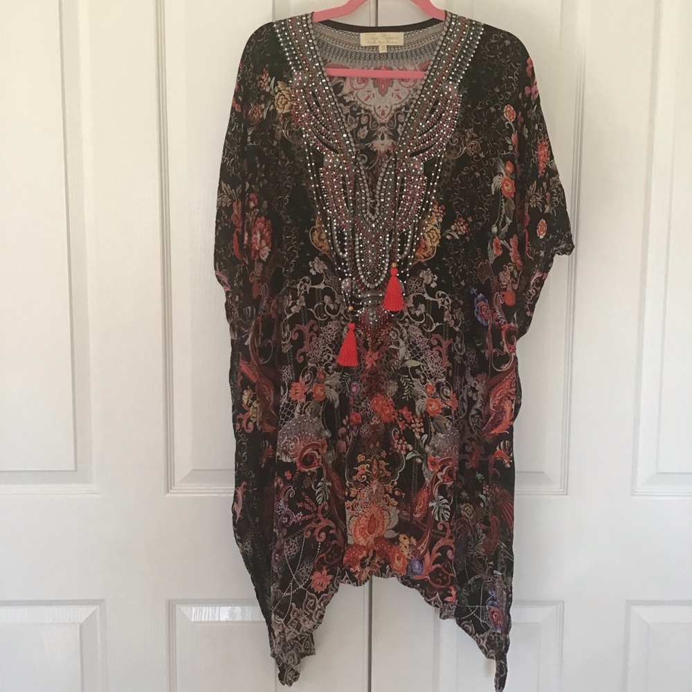 True Colours crystal Embellished Kaftan